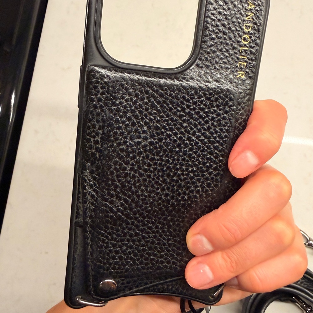Bandolier Sleek Black Phone Case with Strap - Picture 7 of 9